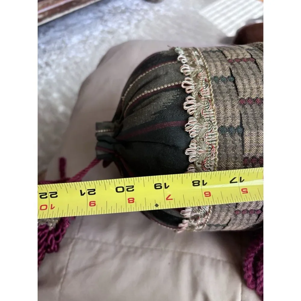 Gorgeous, Custom-Made‎ Bolster Pillow, Big Elephant, Jewels Sequins Fancy Beads